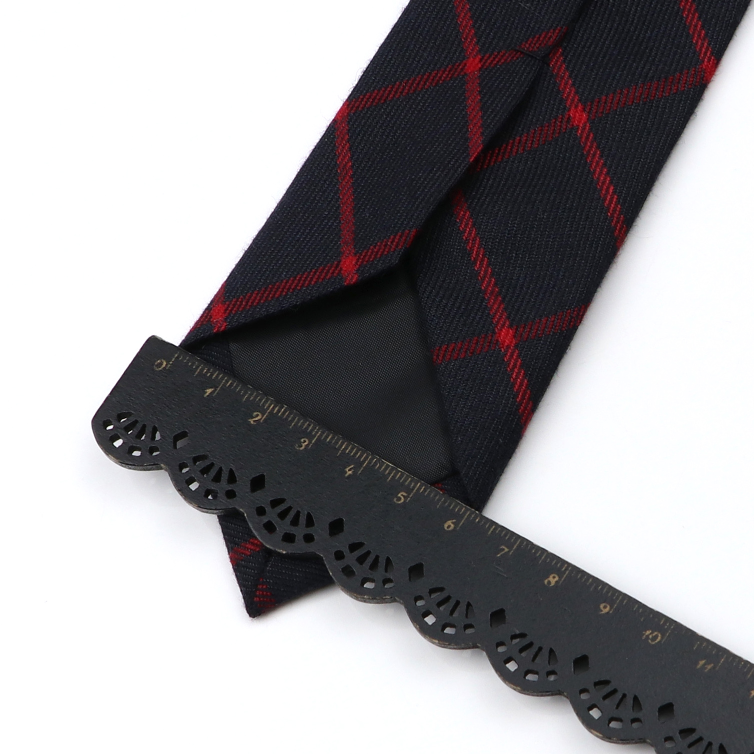Classic Black Grey Plaid Cotto - đánh giá và giá Skinny Tie Men
