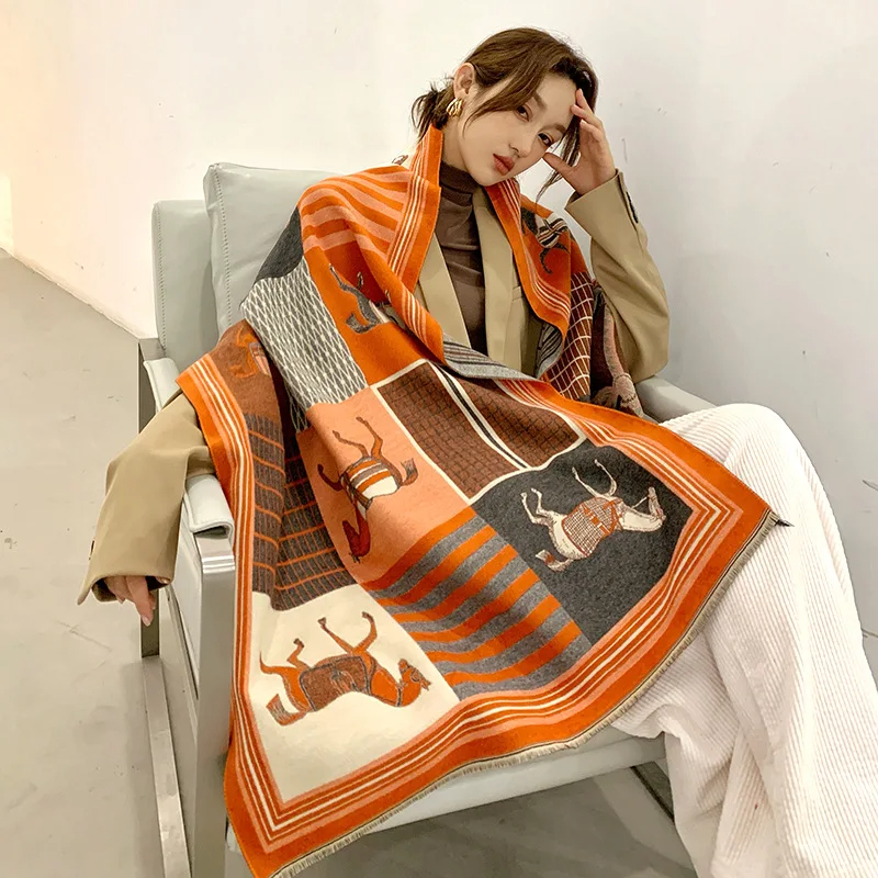 2024 New Luxury Winter Cashmer - đánh giá và giá Woven Scarf Blanket