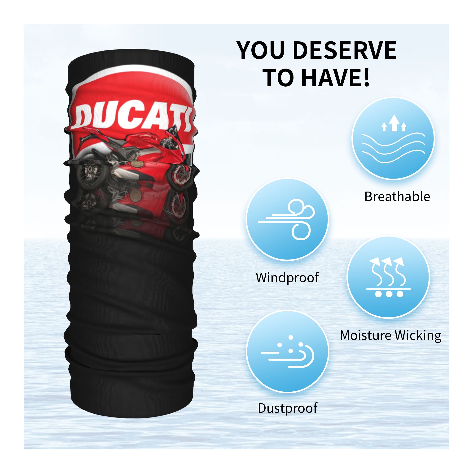 Custom Speed Ducatis Racing Ba - đánh giá và giá Neck Warmer Tube
