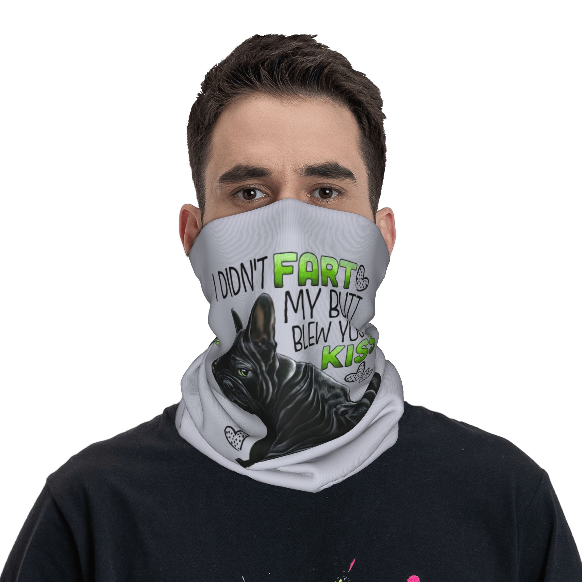 Custom Cute French Bulldog Win - đánh giá và giá Neck Warmer Tube