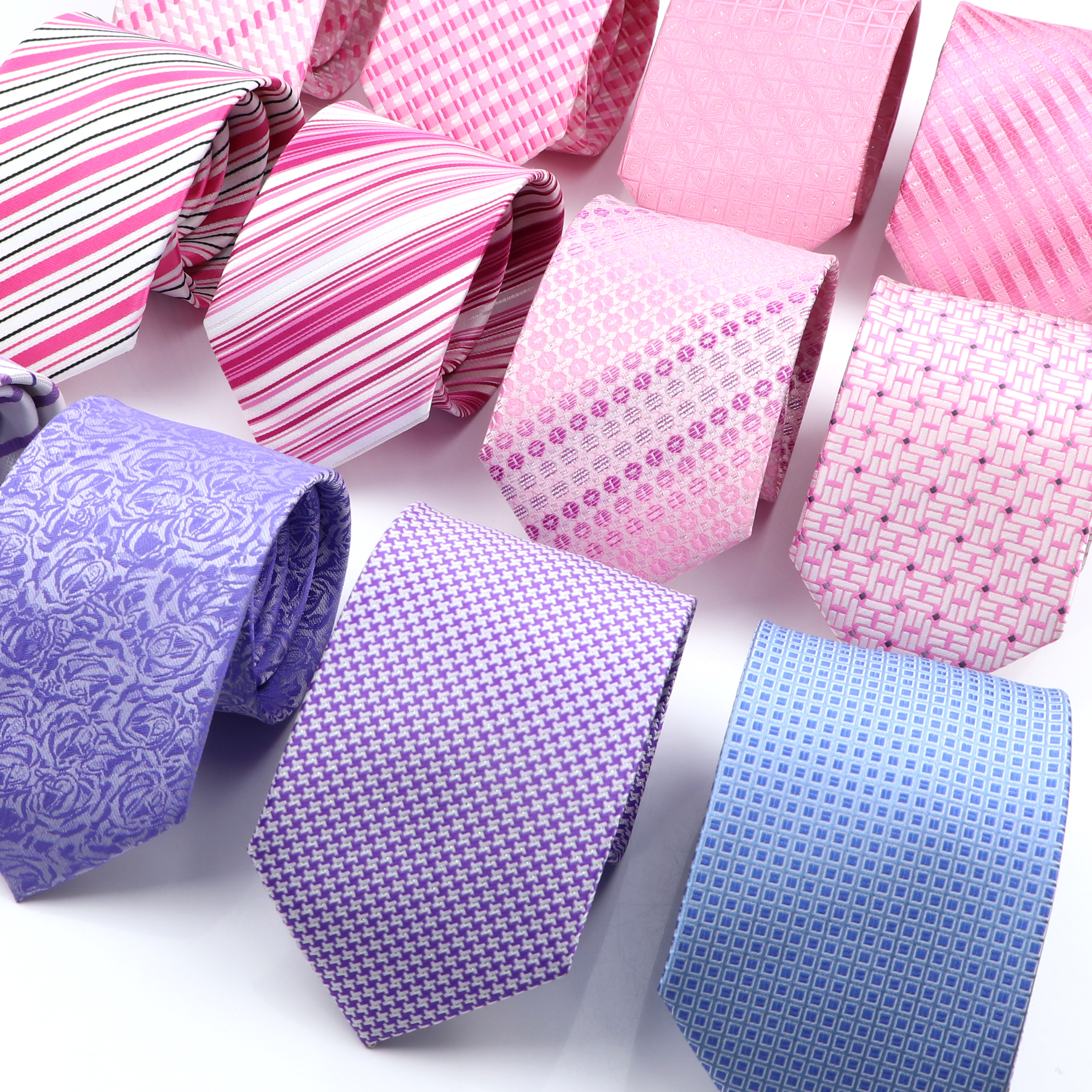 New Bright Pink Men Ties Class - đánh giá và giá Skinny Tie Men