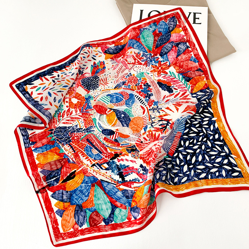 53cm Square Silk Scarf Women N - đánh giá và giá Silk Neck Scarf