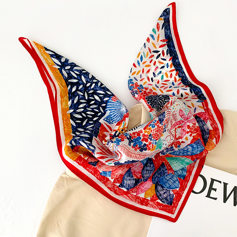 53cm Square Silk Scarf Women N - đánh giá và giá Silk Neck Scarf