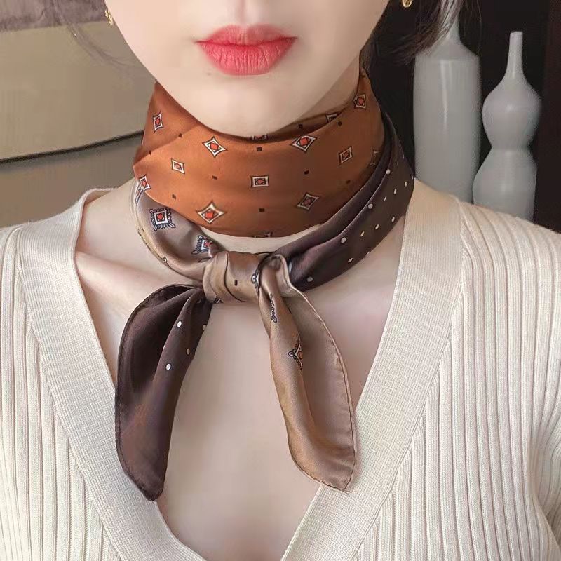 New Fashion Zebra Printed Squa - đánh giá và giá Ascot Neck Scarf