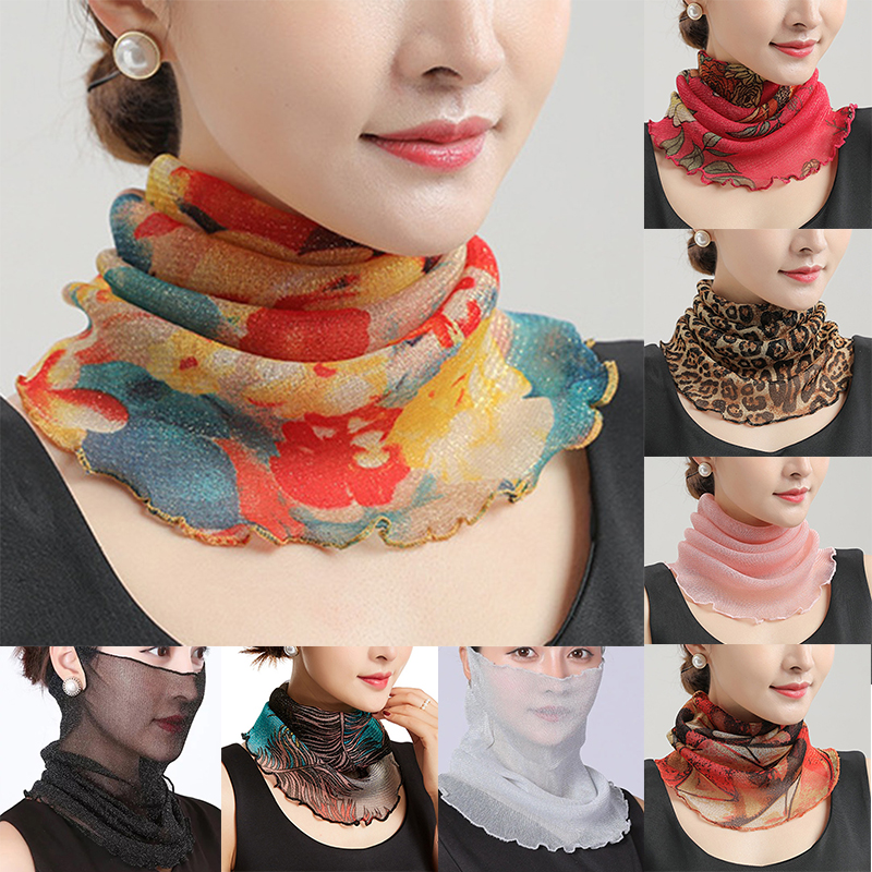 Spring Summer Chiffon Neck Col - đánh giá và giá Ascot Neck Scarf