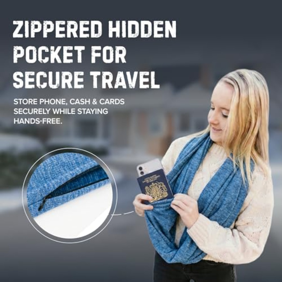 Infinity Travel Scarf Loop wit - đánh giá và giá Infinity Scarf Knit