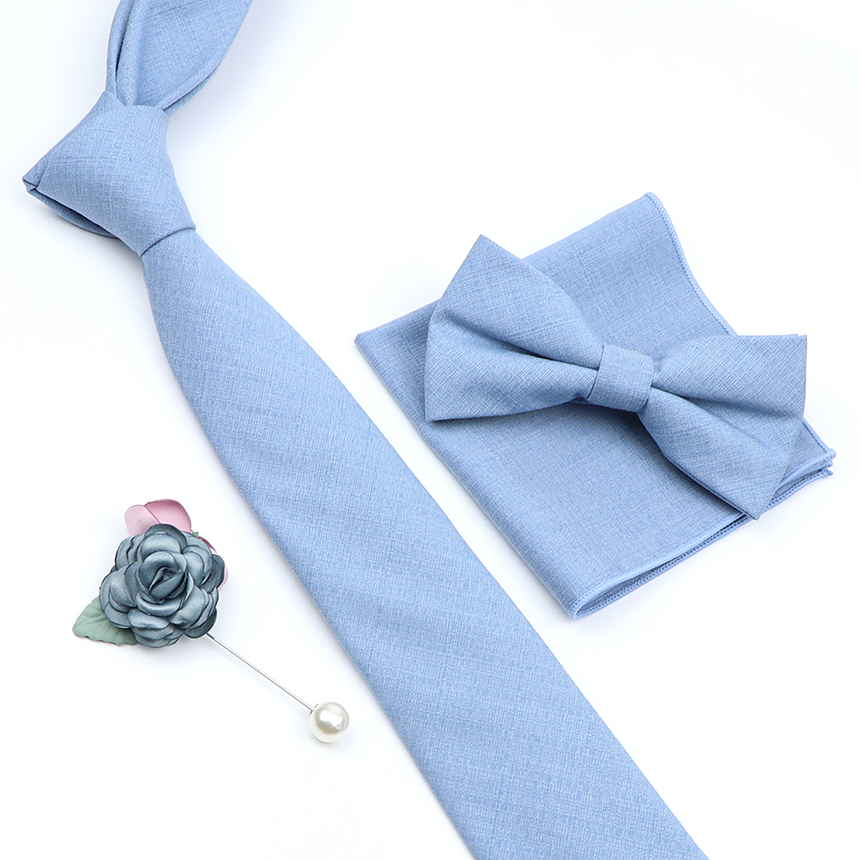 Beautiful Solid Color Tie Broo - đánh giá và giá Skinny Tie Men