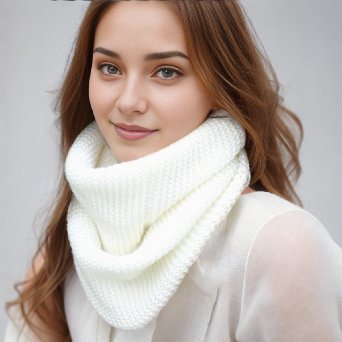 New Winter Scarf Women Infinit - đánh giá và giá Infinity Scarf Knit