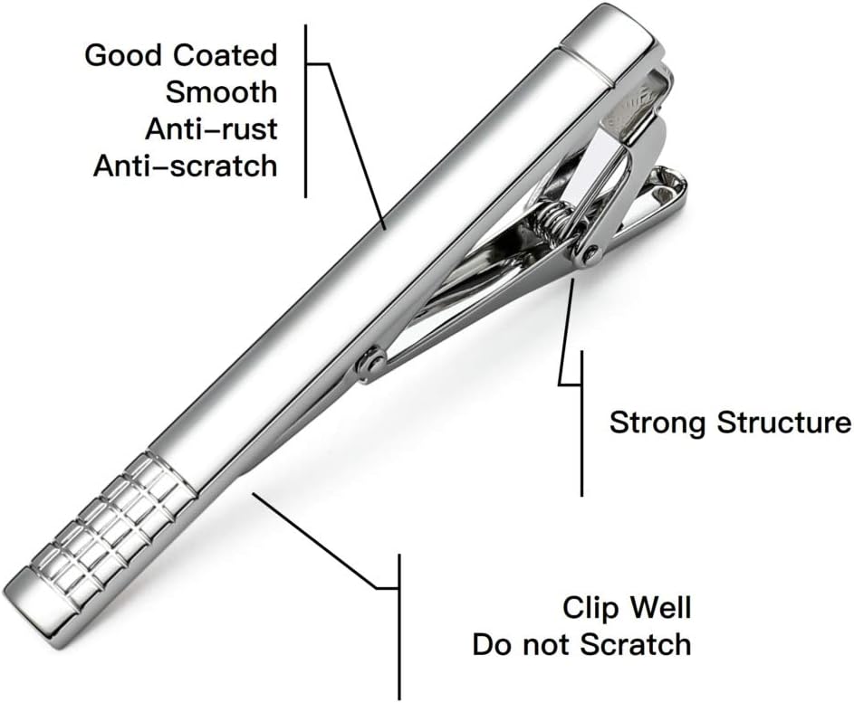 Classic Silver Tie Bar Set for - đánh giá và giá Tie Bar Set Gift