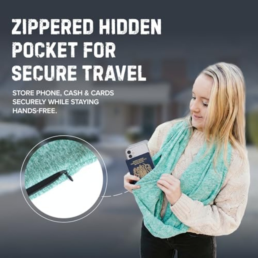 Infinity Travel Scarf Loop wit - đánh giá và giá Infinity Scarf Knit