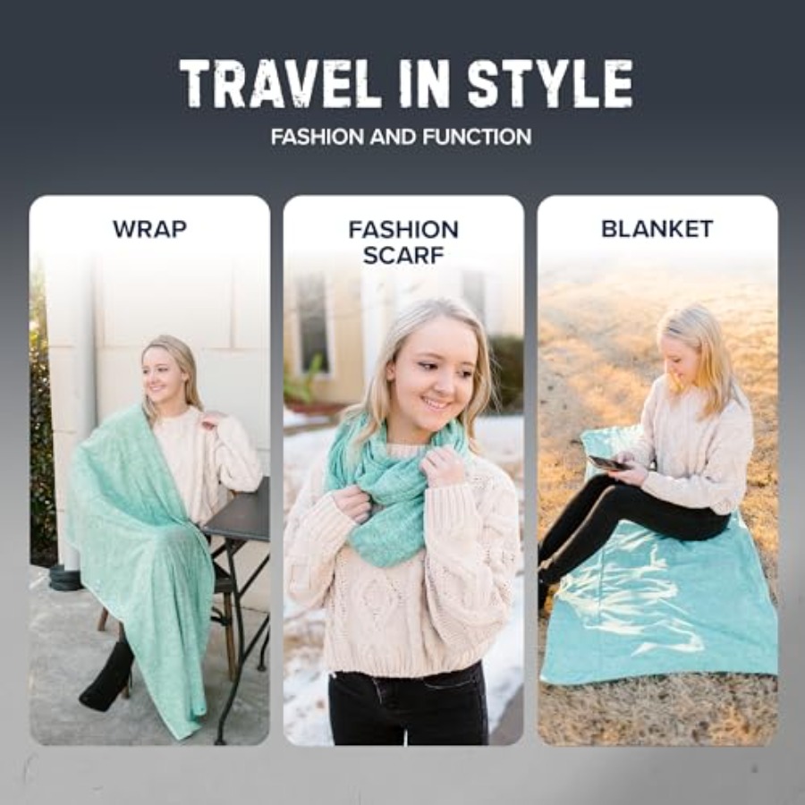 Infinity Travel Scarf Loop wit - đánh giá và giá Infinity Scarf Knit