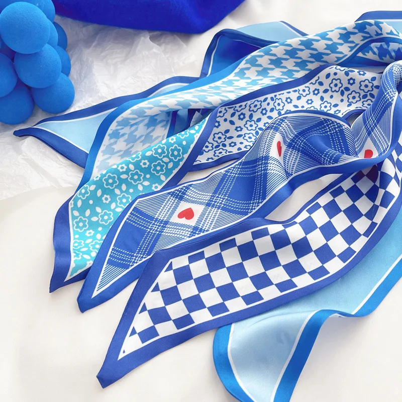Klein blue silk scarf new chec - đánh giá và giá Silk Tie Striped