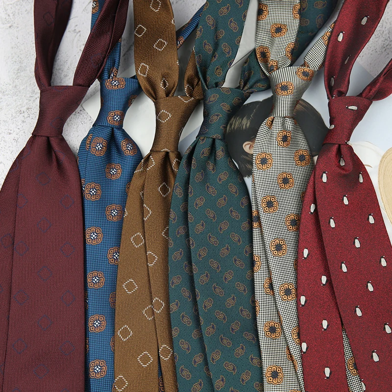 Linbaiway Business Floral Prin - đánh giá và giá Skinny Tie Men