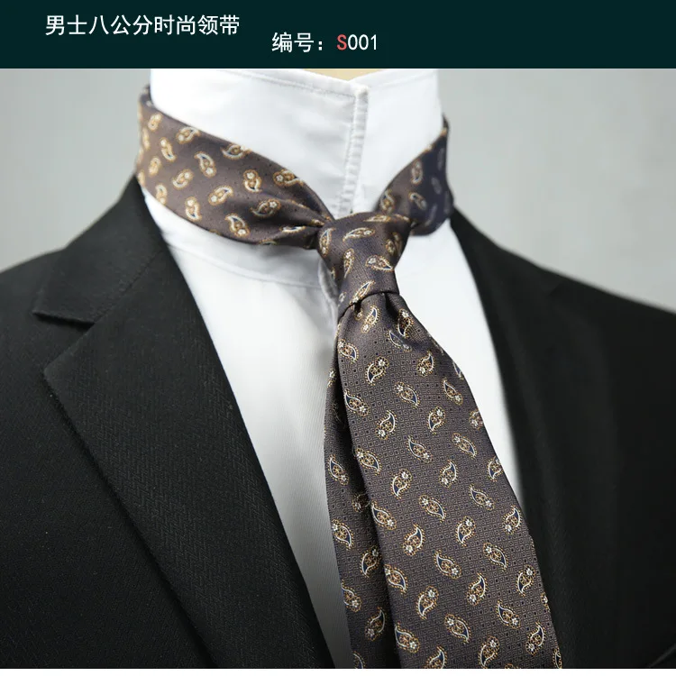 Linbaiway Business Floral Prin - đánh giá và giá Skinny Tie Men